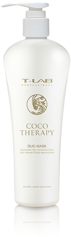 Maska do włosów farbowanych - T-Lab Professional Coco Therapy Duo Mask — Zdjęcie N1