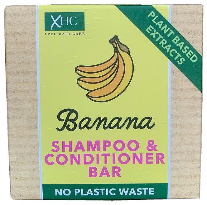Stały szampon-odżywka - Xpel Marketing Ltd Banana Shampoo & Conditioner Bar — Zdjęcie N1