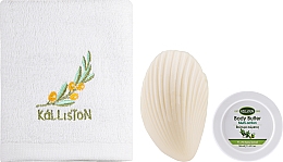 Zestaw - Kalliston Box Kit Mastiha (towel/1pcs + b/butter/50ml + soap/60g) — Zdjęcie N3