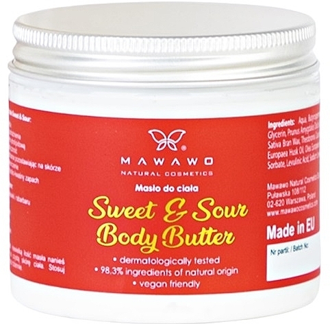 Masło do ciała - Mawawo Sweet & Sour Body Butter — Zdjęcie N1