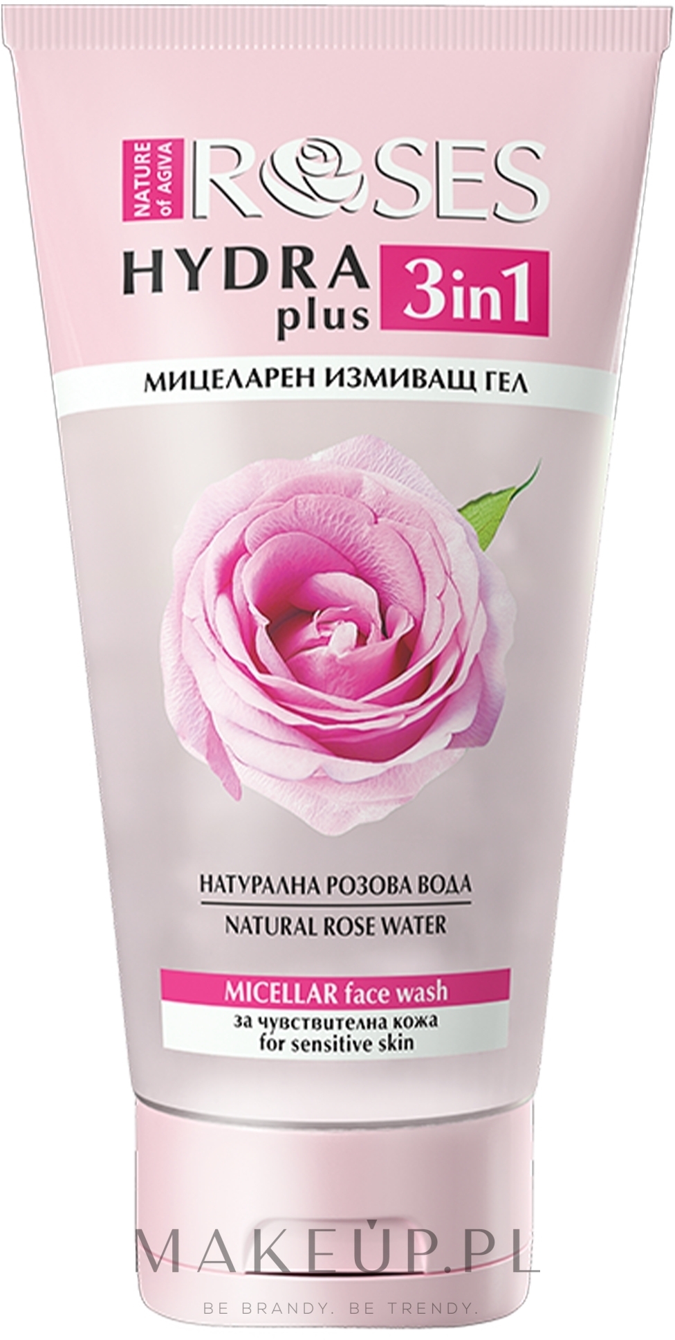 Micelarny żel do mycia twarzy z wodą różaną - Nature Of Agiva Roses Hydra Plus Micellar Face Wash — Zdjęcie 150 ml