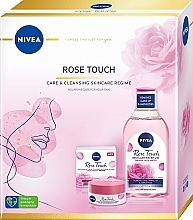 Kup Zestaw - NIVEA Rose Touch Care & Cleansing (m/water/400ml + f/cr/50ml)