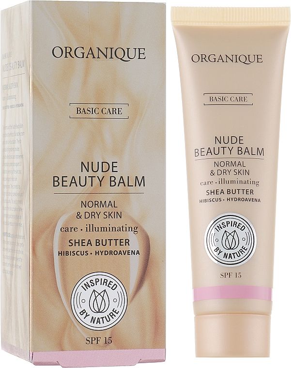 Balsam do twarzy do cery normalnej i suchej - Organique Basic Care Nude Beauty Balm — Zdjęcie N2