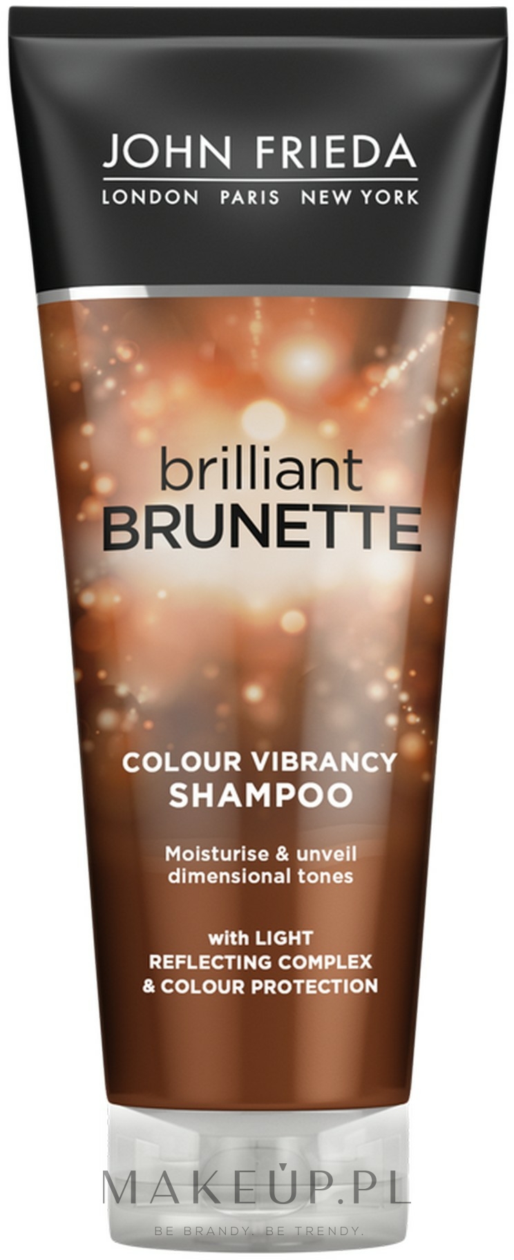 Nawilżający szampon ochronny do włosów brązowych - John Frieda Brilliant Brunette Colour Protecting — Zdjęcie 250 ml
