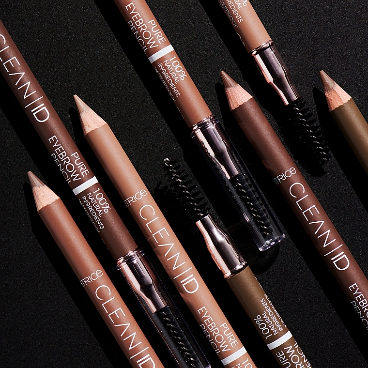 Kredka do brwi ze szczoteczką - Catrice Clean ID Pure Eyebrow Pencil — Zdjęcie N4