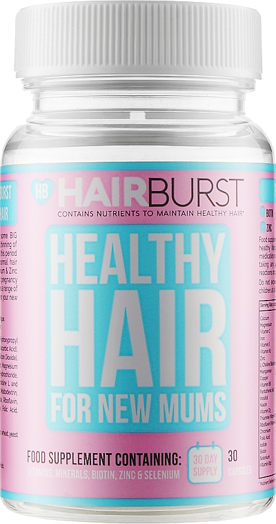 Witaminy w kapsułkach na porost i wzmocnienie włosów dla kobiet w ciąży - Hairburst Healthy Hair Vitamins For New Mums — Zdjęcie N3