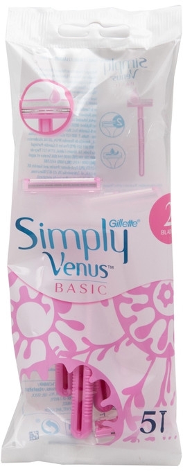 Jednorazowe maszynki do golenia - Gillette Simply Venus 2 Basic — Zdjęcie N1