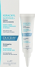 Odblokowujący krem przeciw zaskórnikom - Ducray Keracnyl Glycolic+ Unclogging Cream — Zdjęcie N2