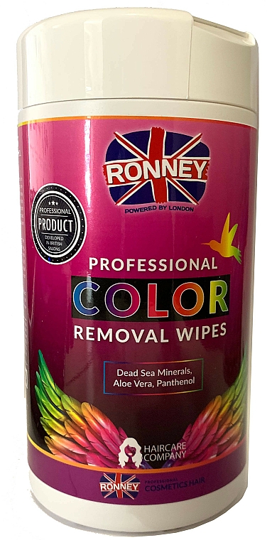 Chusteczki do usuwania farby ze skóry - Ronney Profesional Color Removal Wipes — Zdjęcie N1