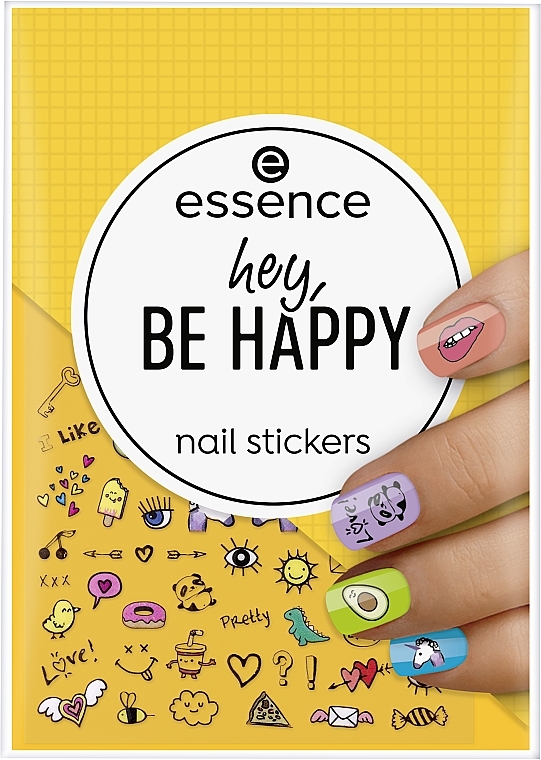 Naklejki na paznokcie - Essence Hey, Be Happy! Nail Stickers — Zdjęcie N1