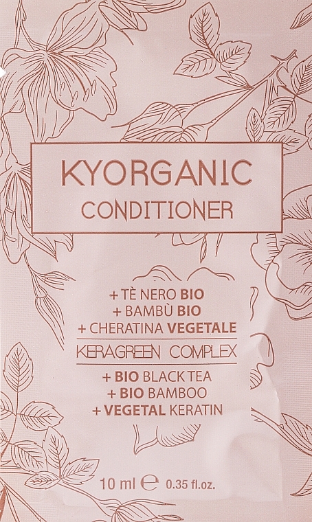 PREZENT! Organiczna odżywka do włosów Czarna herbata, bambus i keratyna - Kyo Kyorganic Conditioner — Zdjęcie N1