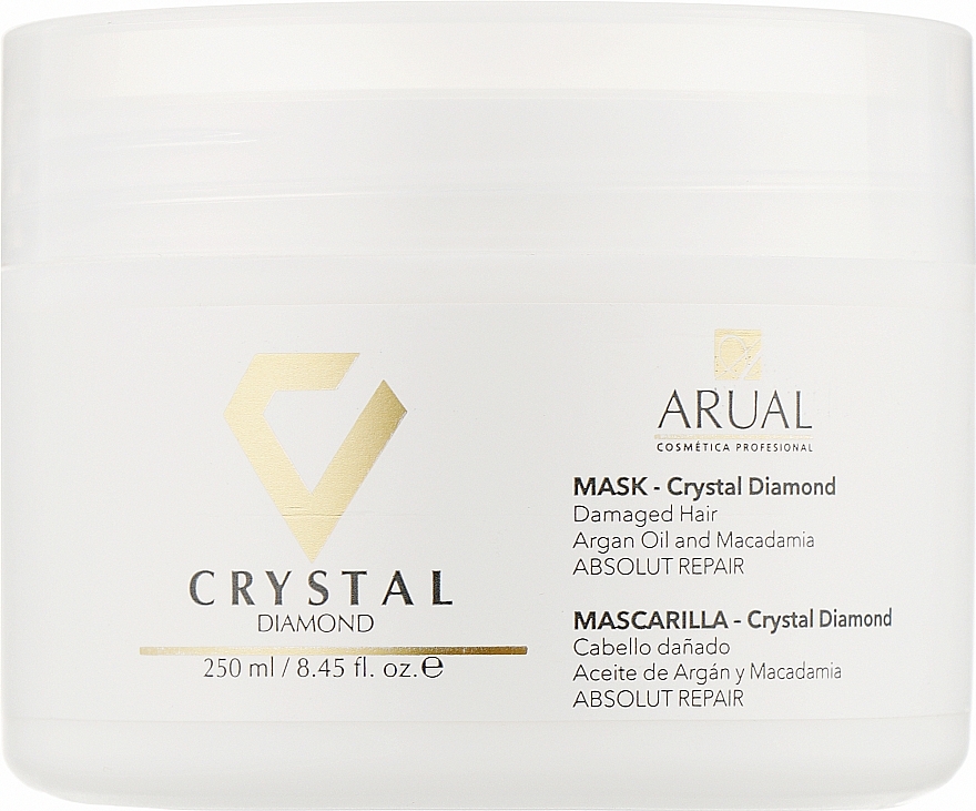 Intensywnie regenerująca maska do włosów - Arual Crystal Diamond Mask — Zdjęcie N3