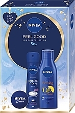 Zestaw - NIVEA Feel Good (b/milk/250ml + deo/150ml + cr/30ml) — Zdjęcie N1