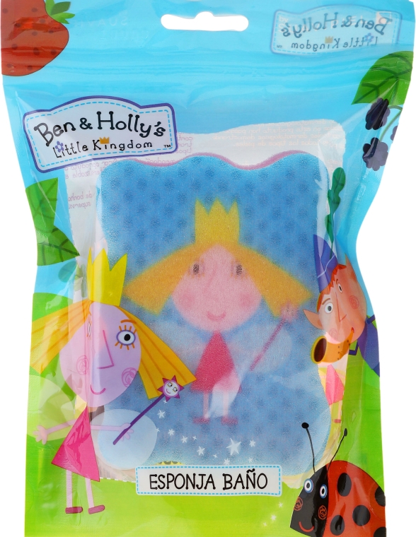 Gąbka kąpielowa dla dzieci, Małe królestwo Bena i Holly, Holly, niebieska - Suavipiel Ben & Holly — Zdjęcie N3