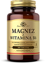 Kup Magnez z witaminą B6 - Solgar Magnesium With Vitamin B6