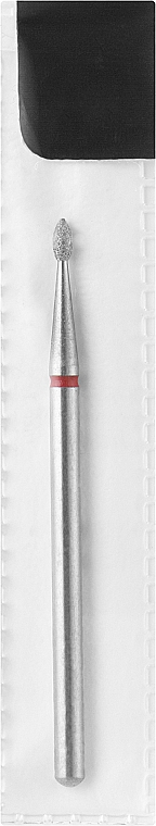 Frez diamentowy, kropla, 1,6 mm, czerwony - Head The Beauty Tools — Zdjęcie N1