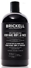Kup Żel pod prysznic i do ciała 3 w 1 Spicy Citrus - Brickell Men's Products Rapid Wash
