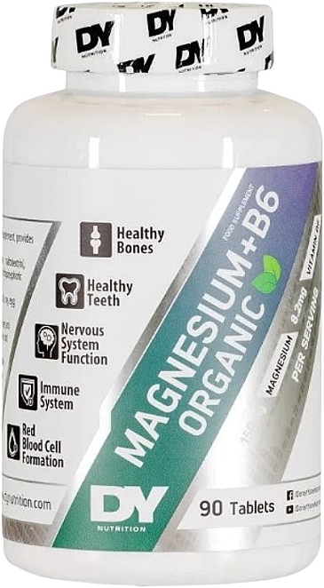Suplement diety Organiczny magnez + witamina B6 - DY Nutrition Magnesium + B6 Organic — Zdjęcie N1