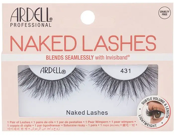 Sztuczne rzęsy - Ardell Magnetic Naked Lashes 431 False Eyelashe Black — Zdjęcie N1