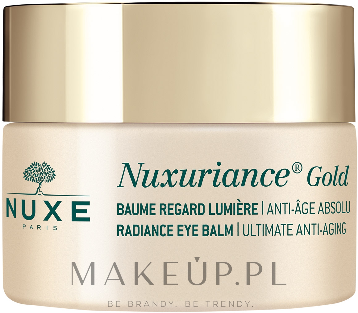 Rozświetlający balsam pod oczy - Nuxe Nuxuriance GOLD Radiance Eye Balm — Zdjęcie 15 ml