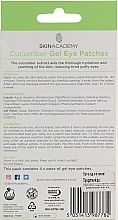 Płatki pod oczy z olejem arganowym - Skin Academy Cucumber GEL Eye Patches — Zdjęcie N3