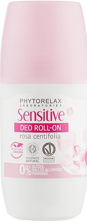 Dezodorant w kulce - Phytorelax Laboratories Sensitive Deo Roll-On Rosa Centifolia — Zdjęcie N1