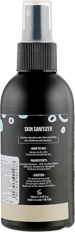 Środek do dezynfekcji skóry dłoni i stóp - NUB Skin Sanitizer Liquid Lime & Peppermint — Zdjęcie N2