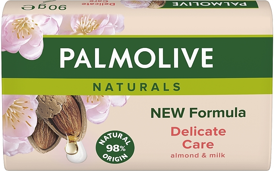 Mydło w kostce Mleko migdałowe 3+1 - Palmolive Naturals Delicate Care with Almond Milk Soap — Zdjęcie N6