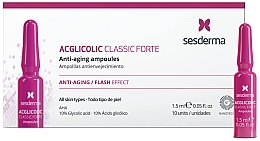 Kup Ampułki przeciwstarzeniowe z kwasem glikolowym - SesDerma Laboratories Acglicolic Classic Forte Anti-Aging Ampoules
