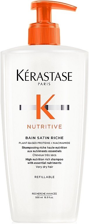 Szampon do włosów suchych i wrażliwych - Kerastase Nutritive Bain Satin Riche Shampoo