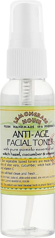 Odświeżający tonik do twarzy Anti-aging - Lemongrass House Anti-Age Facial Toner — Zdjęcie N1