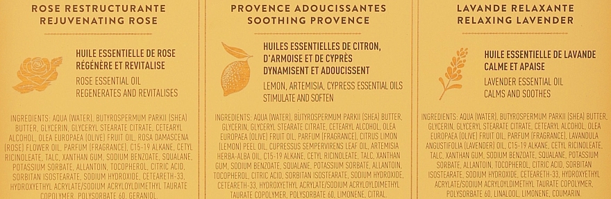 Zestaw - Panier Des Sens Provence (h/cream/3x30ml) — Zdjęcie N2