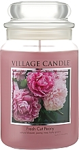 Świeca zapachowa w słoiczku Świeża piwonia - Village Candle Fresh Cut Peony — Zdjęcie N3