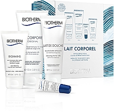 Kup Zestaw kosmetyków do pielęgnacji ciała, format podróżny - Biotherm (b/lotion/100ml + sh/gel/75ml + h/cr/50 ml + lip/balm/5ml)
