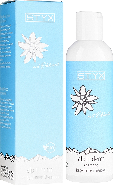 Szampon do włosów z szarotką alpejską - Styx Naturcosmetic Alpin Derm Marigold Shampoo
