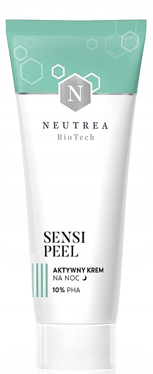 Aktywny krem na noc 10% PHA - Neutrea BioTech Sensi Peel Active Night Cream — Zdjęcie N1