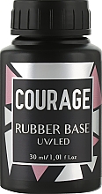 Gumowa baza pod lakier hybrydowy - Courage Rubber Base — Zdjęcie N2