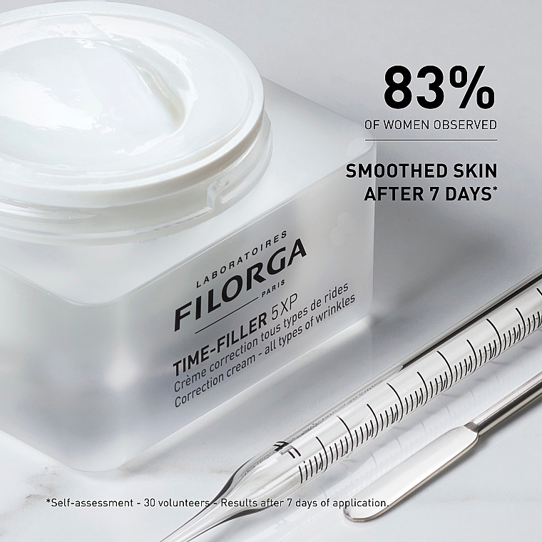 Przeciwzmarszczkowy krem do twarzy - Filorga Time-Filler 5XP Correction Cream - all types of wrinkles — Zdjęcie N5