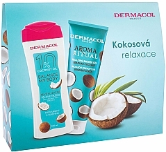 Kup Zestaw - Dermacol Aroma Ritual Brazilian Coconut (sh/gel/250ml + b/lot/250ml)