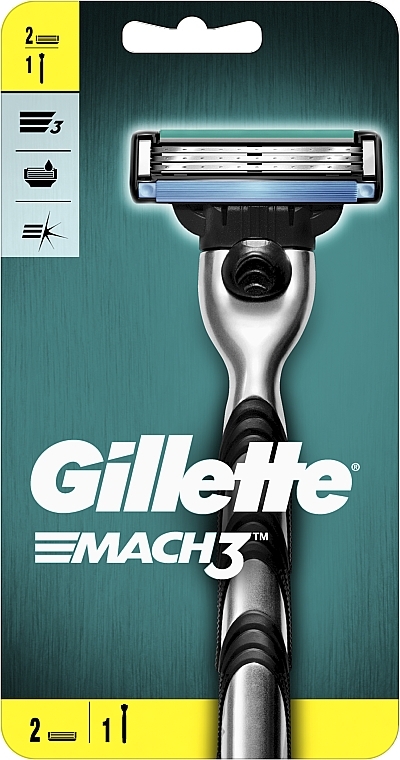 Maszynka do golenia z 2 wymiennymi ostrzami - Gillette Mach3 — Zdjęcie N4
