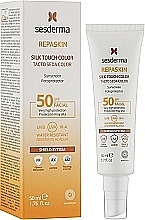 Przeciwsłoneczny krem do twarzy - SesDerma Laboratories Repaskin Silk Touch Color SPF 50  — Zdjęcie N2