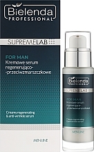 Kremowe serum regenerująco-przeciwzmarszczkowe do twarzy - Bielenda Professional SupremeLab For Man — Zdjęcie N2