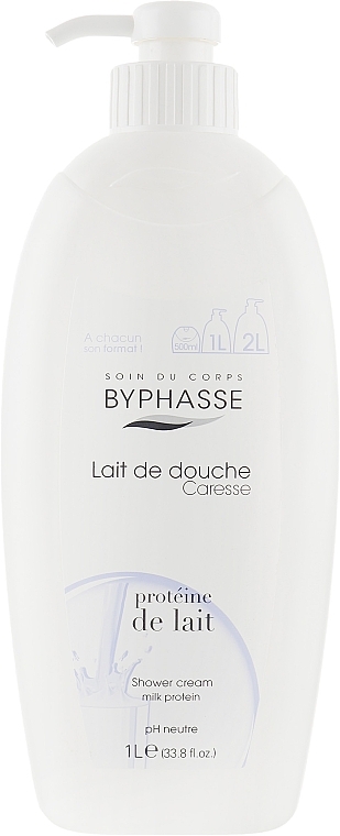 Mleczko pod prysznic Proteiny mleka - Byphasse Caresse Shower Cream — Zdjęcie N2