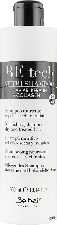 Szampon nawilżający do włosów suchych i zniszczonych - Be Hair Be Tech Nourishing Shampoo