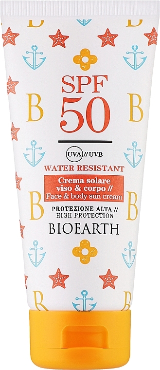 Krem przeciwsłoneczny do twarzy i ciała - Bioearth Sun Love Face And Body Sun Cream SPF50