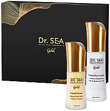 Zestaw - Dr.Sea Gift Gold Box Radiant Skin (cr/50ml + ser/30ml) — Zdjęcie N1