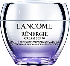 Kup Wysoce skuteczny przeciwstarzeniowy krem do twarzy przebarwieniom z kwasem hialuronowym i ekstraktem z lnu - Lancome Renergie Cream SPF 20