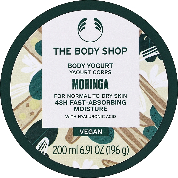 Prebiotyczny jogurt do ciała Boso po mchu - The Body Shop Body Yogurt Moringa  — Zdjęcie N3