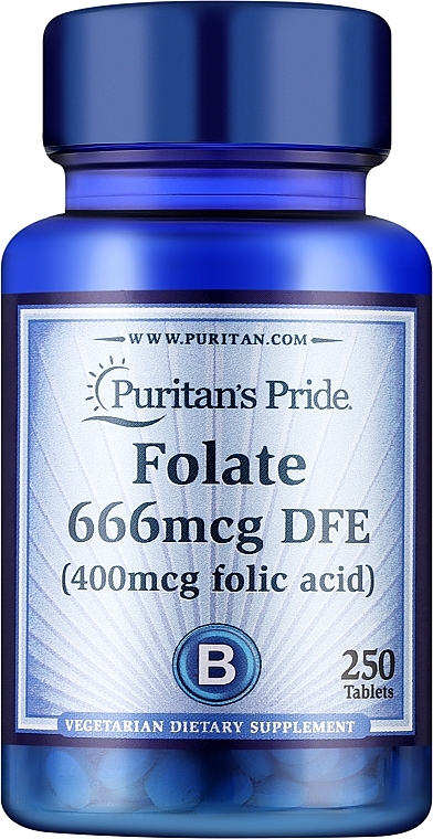 Suplement diety Kwas foliowy, 400 mcg - Puritan's Prid Folic Acid 400 mcg — Zdjęcie N1