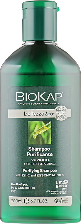Oczyszczający szampon do włosów - BiosLine BioKap Purifying Shampoo — Zdjęcie N2